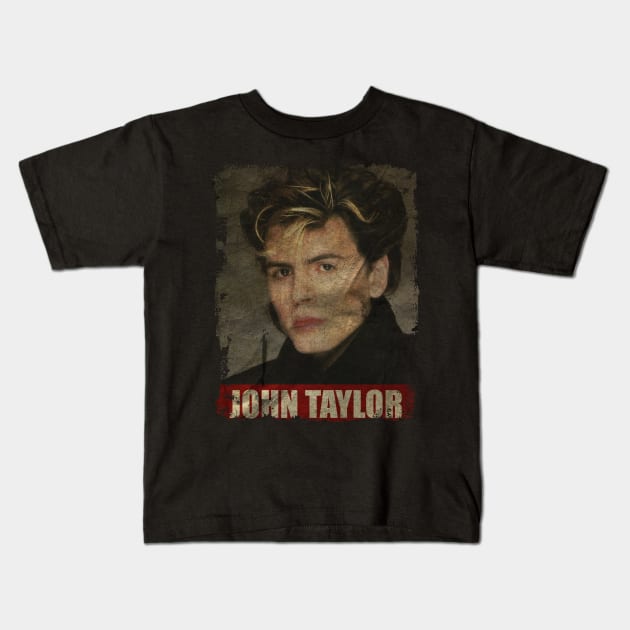 TEXTURE ART-John Taylor - RETRO STYLE 1 Kids T-Shirt by ZiziVintage